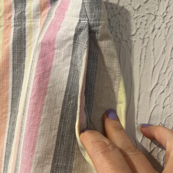 Loft Striped Multicolor Skirt size 2 - Picture 3 of 10